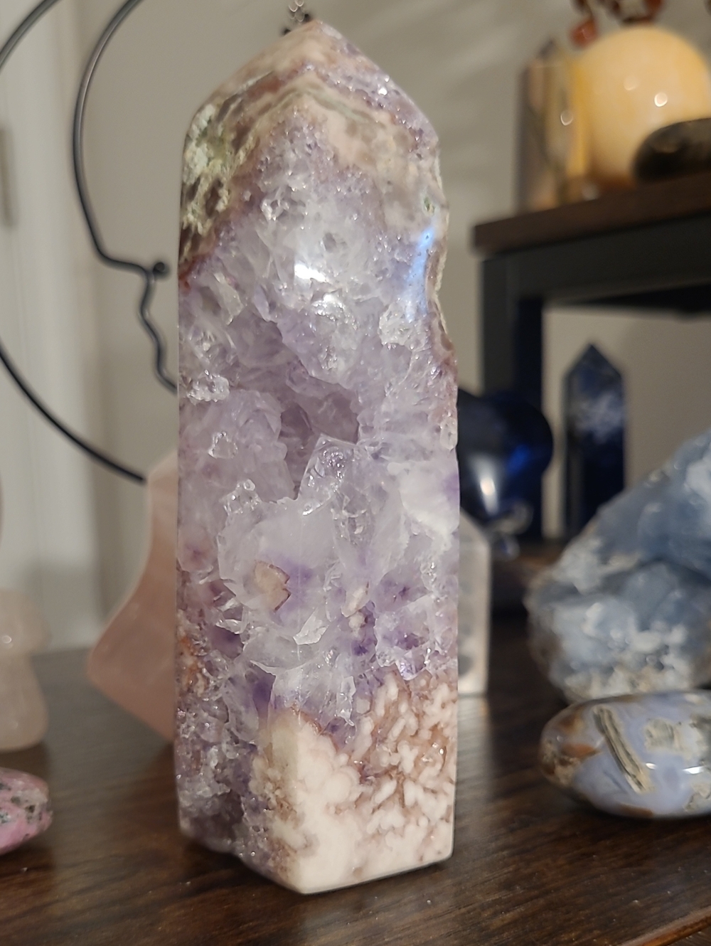 Natural Amethyst Crystal Tower